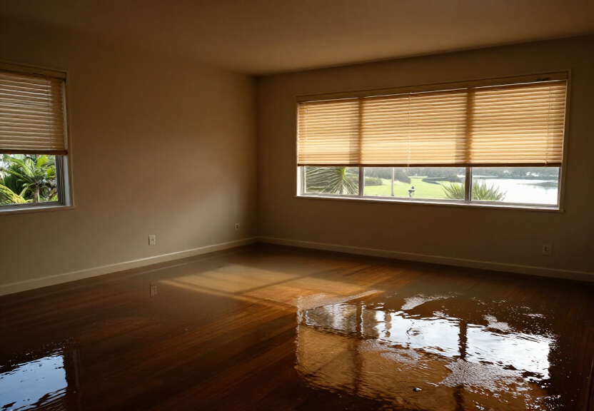 Wet subfloor in a Milsons Point home before treatment