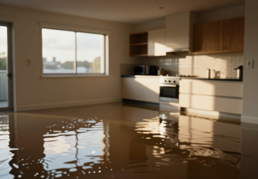 Flooded heritage home in Milsons Point before repair